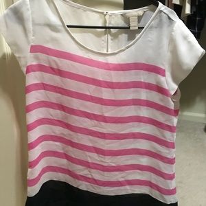Banana republic stripe blouse